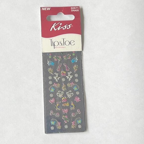 KISS Tip & Toe  Nail Art  Stick On Variety  Decorative  Embellishment Stickers - Picture 1 of 8